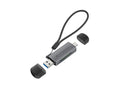 BIAN05G lector de tarjeta USB 3.2 Gen 1 (3.1 Gen 1) Type-A/Type-C Gris