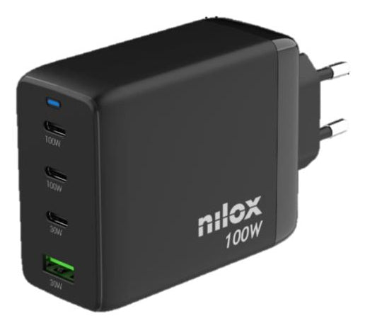 NXGANUSBC100 cargador de dispositivo móvil Universal Negro Corriente alterna Carga rápida Interior