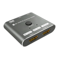Switch HDMI Desconocida 2.1 Bidireccional 2 Puertos Gris 48Gbps