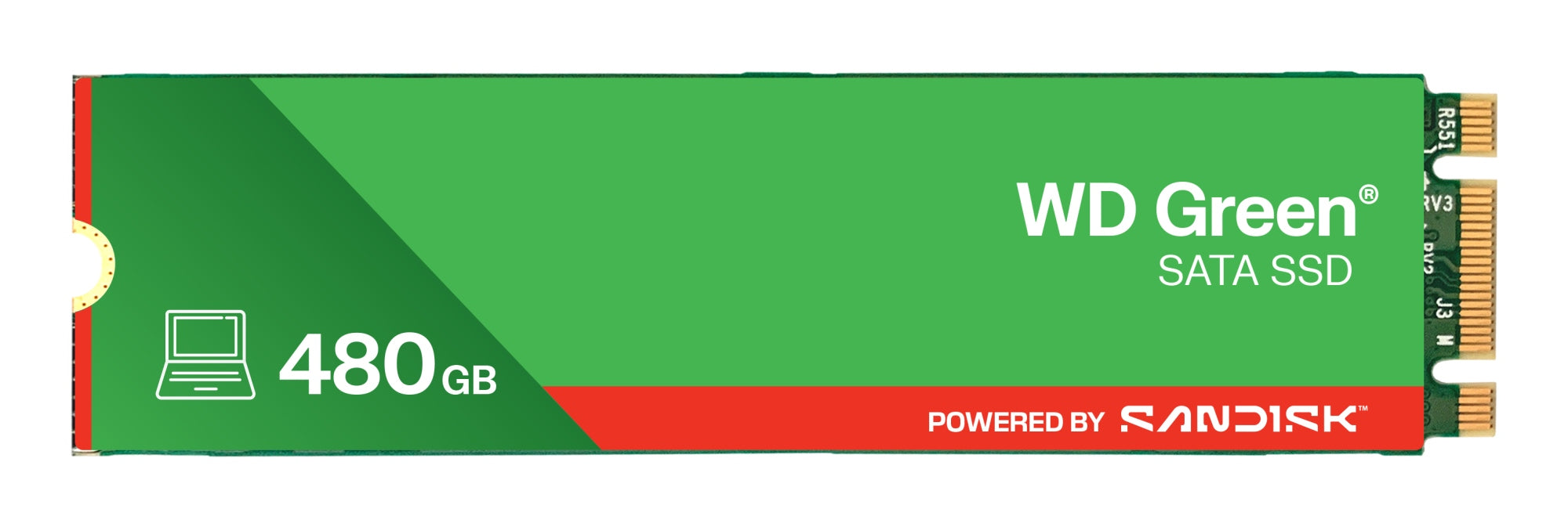 Green WDS480G3G0B 480 GB M.2 Serial ATA III