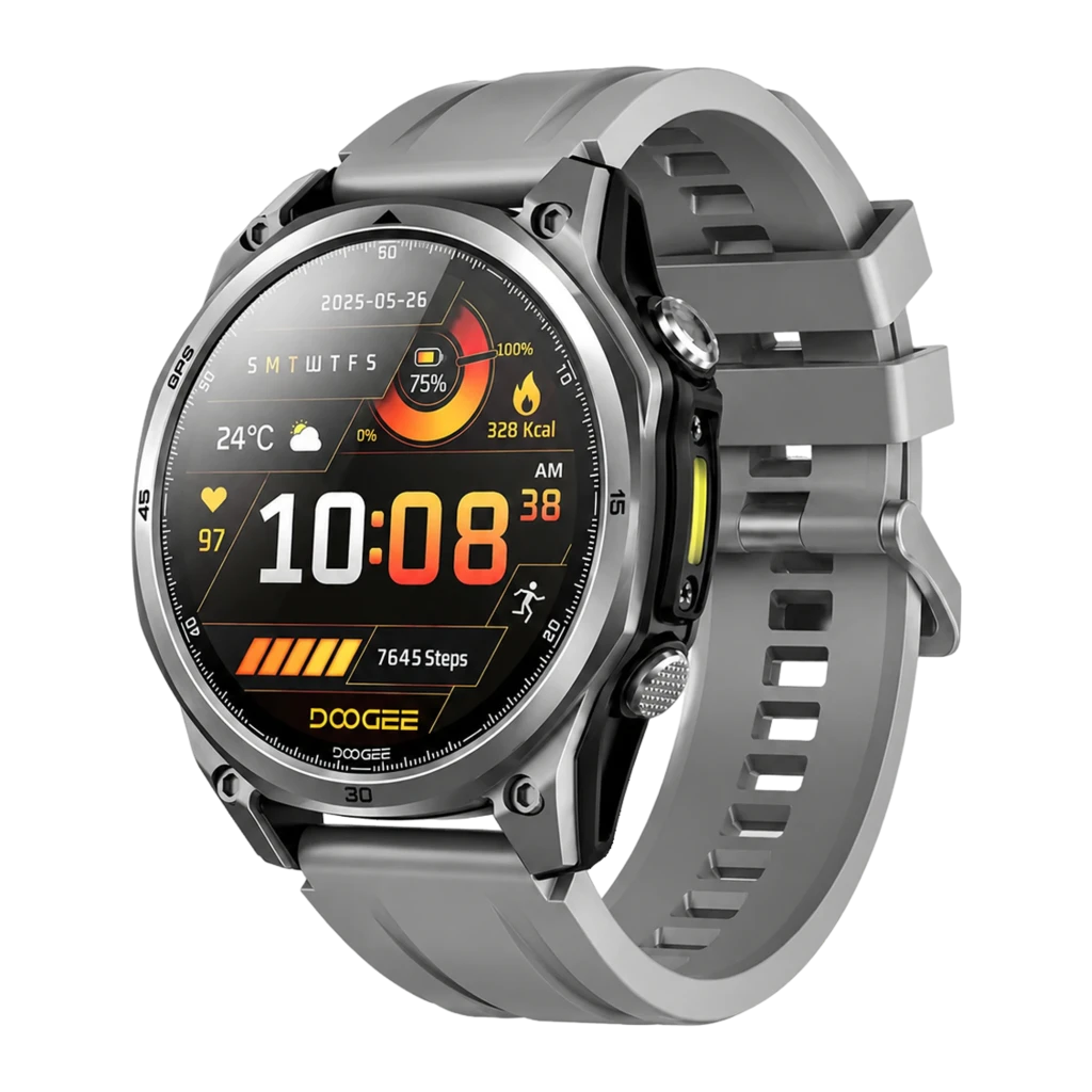 Doogee Anywise W1 5ATM water-resistant smartwatch with GPS Silver