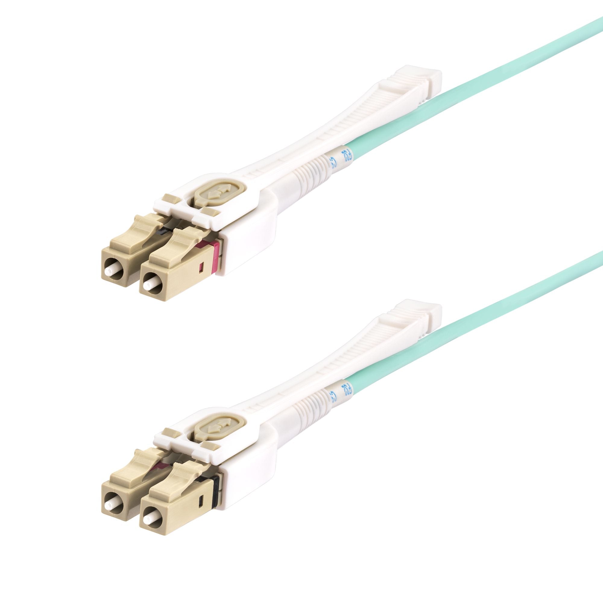 Cable de Fibra Óptica Multimodo LC a LC (UPC) OM4 de 4m - con Pestillos - 50/125µm - Redes de 100G - Resistente a los Dobleces - Low Insertion Loss - LSZH