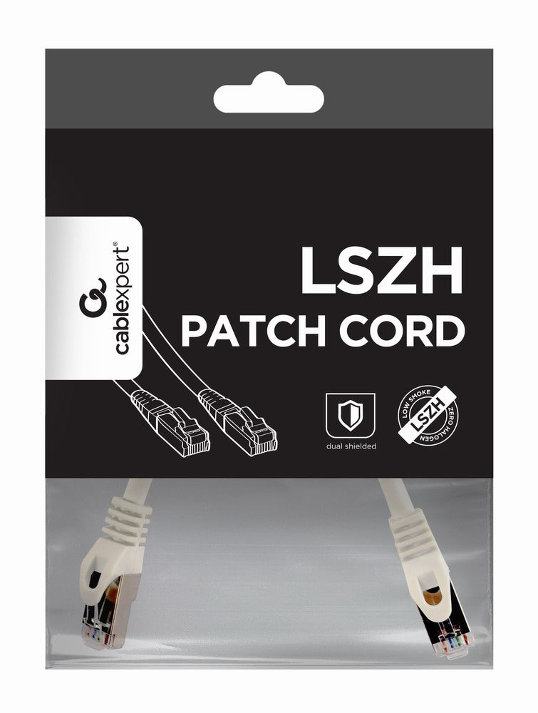 PP6A-LSZHCU-W-0.25M cable de red Blanco 0,25 m Cat6a S/FTP (S-STP)