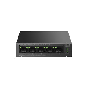 LiteWave LS105P No administrado Fast Ethernet (10/100) Energía sobre Ethernet (PoE) Negro