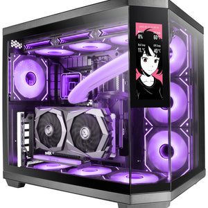 MC3TCORELCD carcasa de ordenador Midi Tower Negro