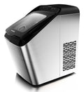 Frozen Pro Máquina para hacer cubitos de hielo portátil 15 kg/24h 135 W Negro, Acero inoxidable