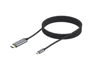 ABBY10G adaptador de cable de vídeo 2 m USB Tipo C HDMI Gris