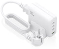 Cargador Sobremesa GaN 140W, 3x USB-C PD3.1 QC4.0 QC5.0, 1x USB-A QC3.0, Blanco