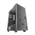MC-Q3, Caja Semitorre ATX, Ventana Lateral Completa Cristal Templado, Doble Rejilla Magnética Antipolvo Frontal + Superior, Ventilador 120mm FDB, Refrigeración Líquida 360mm, Negro