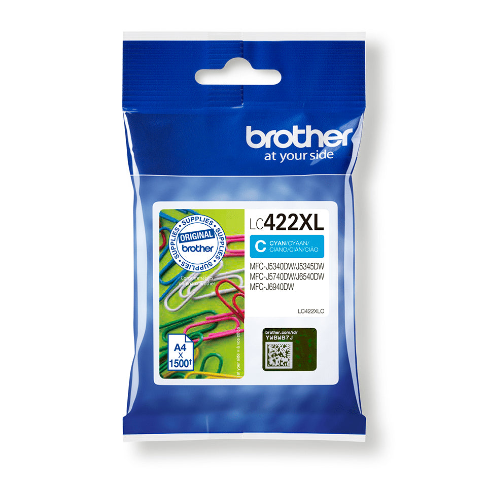 LC422XLC cartucho de tinta 1 pieza(s) Original Cian