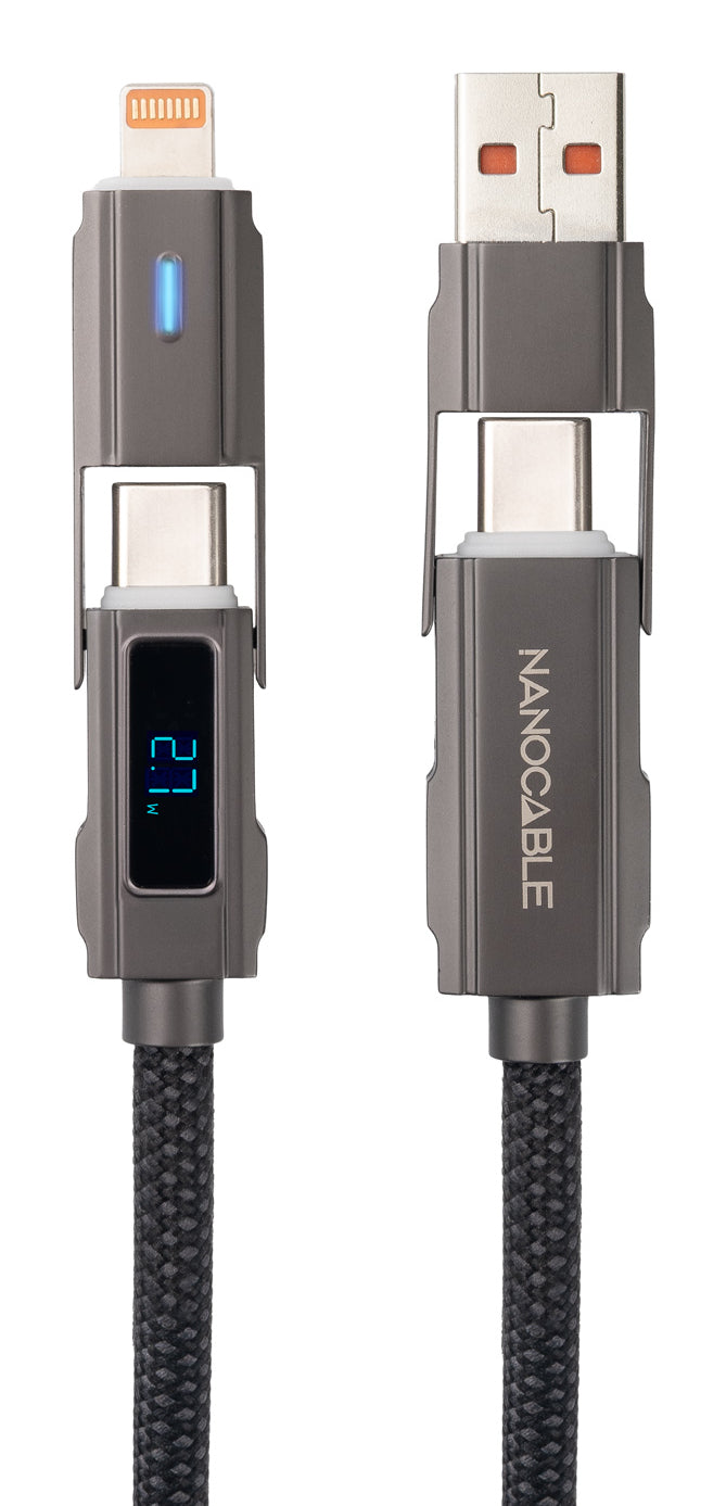 10.01.2501 cable USB 1 m USB A/USB C USB C/Lightning Negro