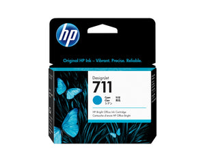 Cartucho de tinta DesignJet 711 cian de 29 ml