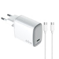 UPTC1USBC65WCTC cargador de dispositivo móvil Smartphone, Tableta Blanco USB Interior