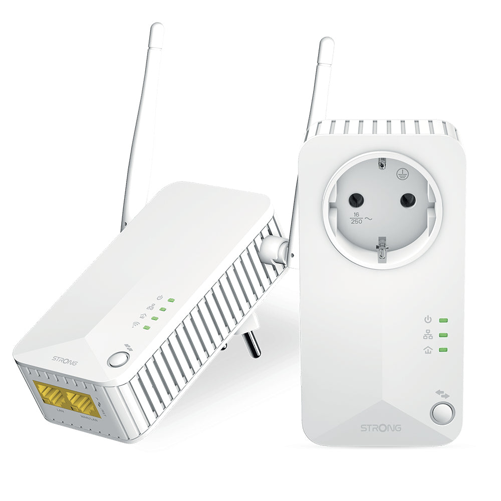 Powerline Wi-Fi 600 Kit 600 Mbit/s Ethernet Wifi Blanco