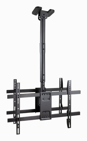 Soporte de Techo para 2 Pantallas 43"-86", Negro