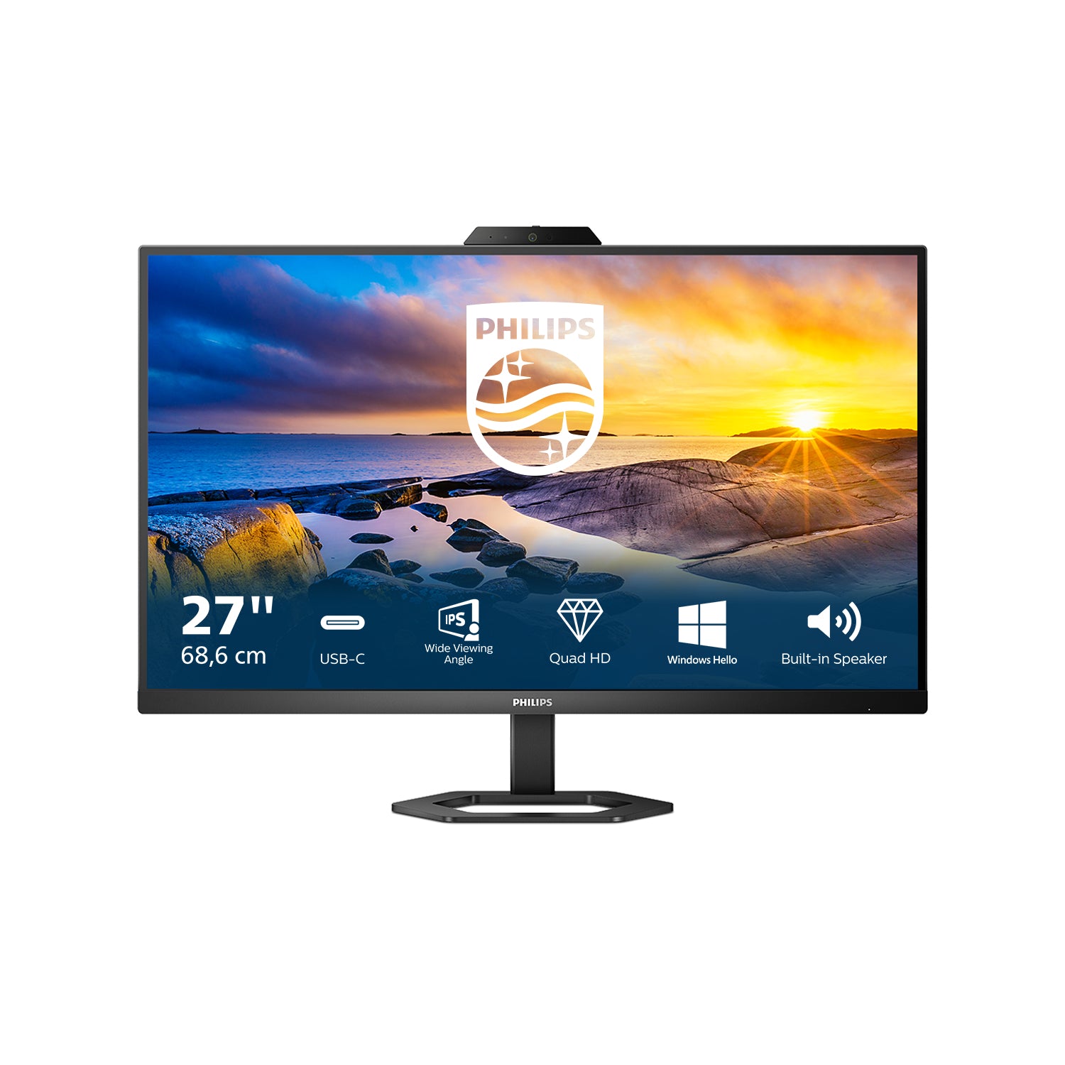 5000 series 27E1N5600HE/00 pantalla para PC 68,6 cm (27") 2560 x 1440 Pixeles Quad HD LCD Negro