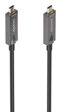 Cable USB 3.1 Gen2 10Gbps AOC 4K@60Hz 3A 60W E-Marker, tipo USB-C/M-USB-C/M, Negro, 10m