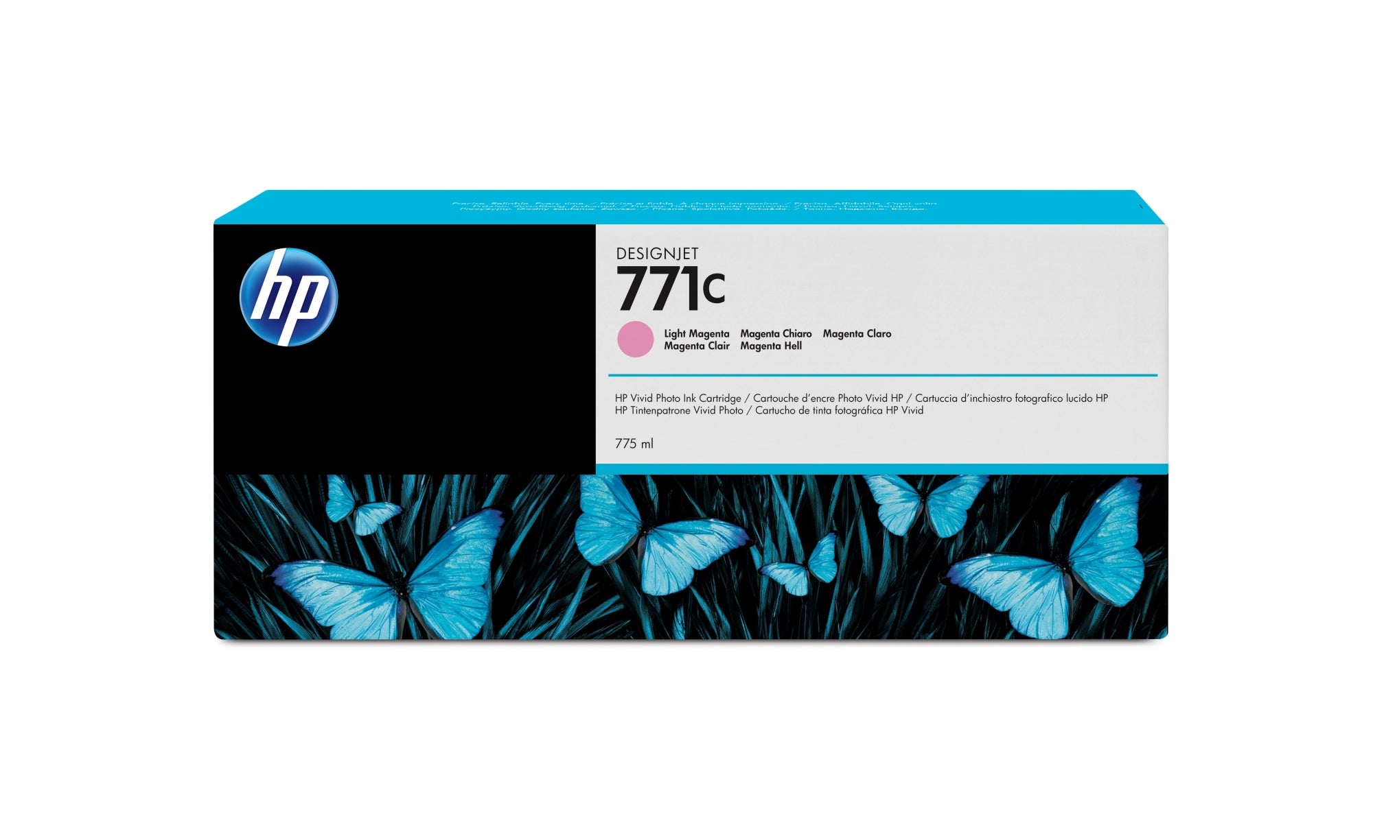 Cartucho de tinta DesignJet 771C magenta claro de 775 ml
