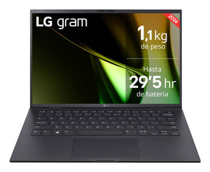 Gram 14Z90S Intel Core Ultra 5 125H Portátil 35,6 cm (14") WUXGA 16 GB LPDDR5-SDRAM 512 GB SSD Wi-Fi 6E (802.11ax) Windows 11 Pro Español Negro