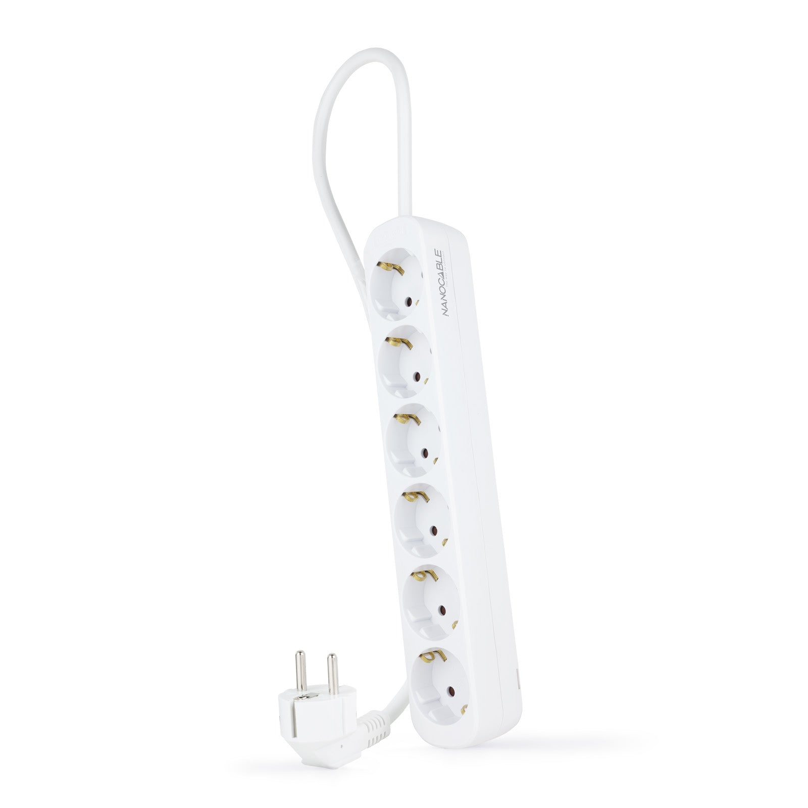 Regleta de Enchufes con 6 Tomas, 1.4 m, Blanco