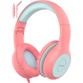 Earfun K1 Pink Blue - Auriculares para niños