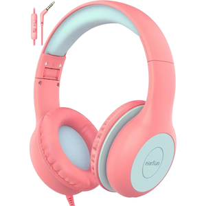 Earfun K1 Pink Blue - Auriculares para niños