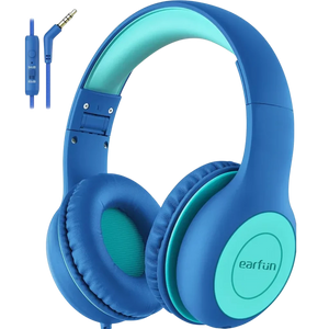 Earfun K1 Blue Green - Auriculares para niños