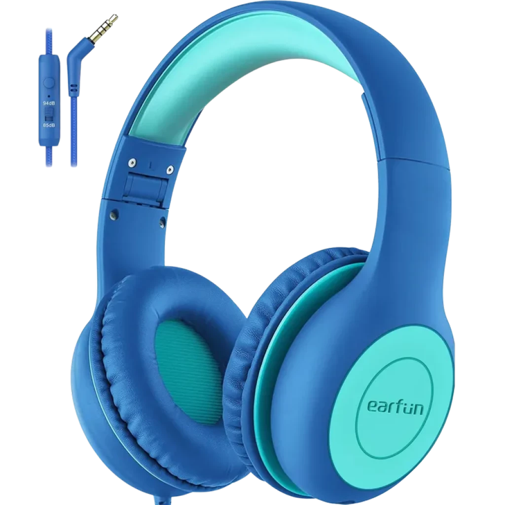 Earfun K1 Blue Green - Auriculares para niños
