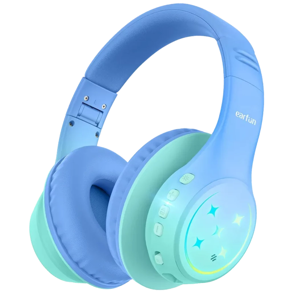 Earfun K4 con RGB Bluetooth Green - Auriculares para niños