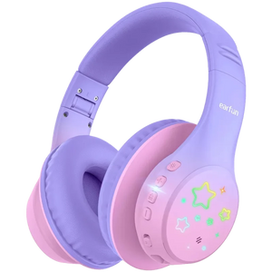 Earfun K4 con RGB Bluetooth Violet - Auriculares para niños