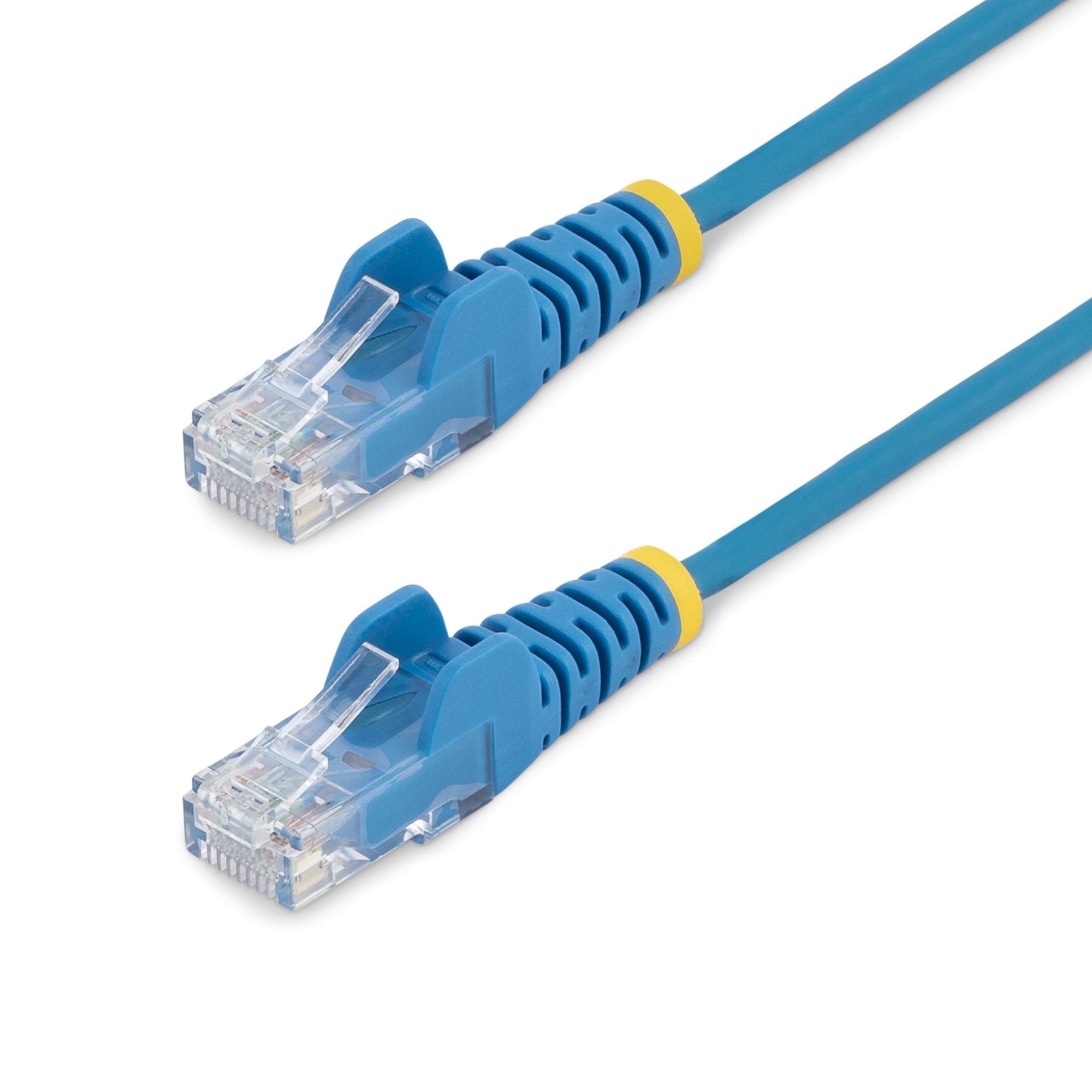 Cable Cat6 de 3m - Delgado - con Conectores RJ45 sin Enganches - Azul