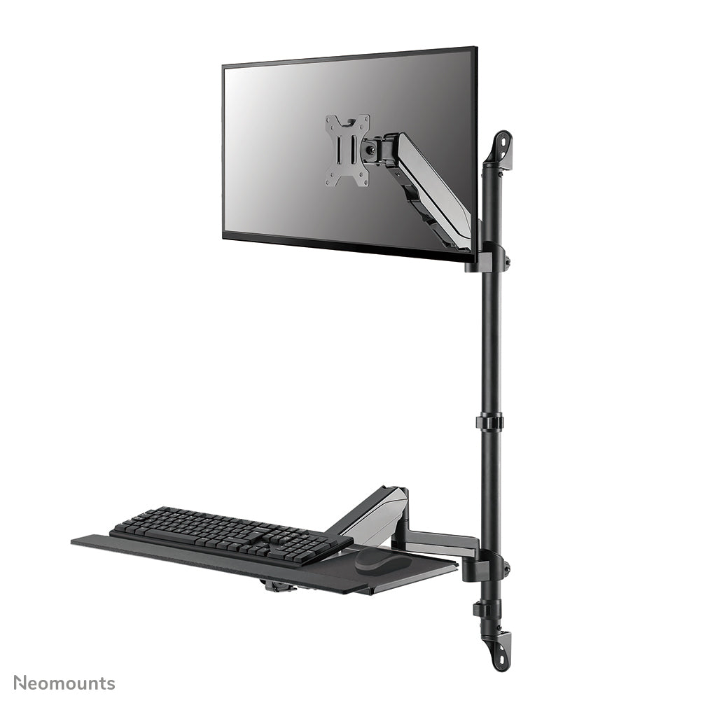WL90-325BL1 Soporte de pared para puesto de trabajo de pie/sentado 17-32" - resorte de gas