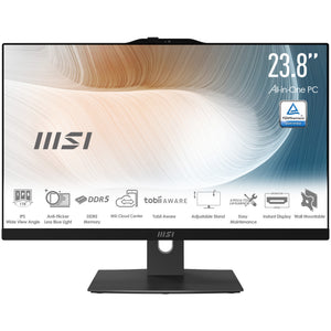 Modern AM242TP 1M-1227EU Intel Core 5 120U 60,5 cm (23.8") 1920 x 1080 Pixeles Pantalla táctil PC todo en uno 8 GB DDR5-SDRAM 512 GB SSD Windows 11 Pro Wi-Fi 6E (802.11ax) Negro