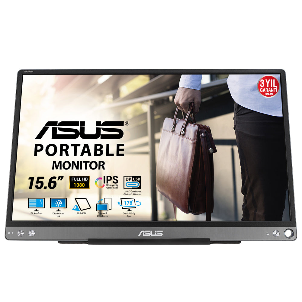 ZenScreen MB16ACE LED display 39,6 cm (15.6") 1920 x 1080 Pixeles Full HD Gris