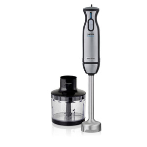 HB-10C.019A licuadora Batidora de inmersión 1000 W Negro, Acero inoxidable, Transparente