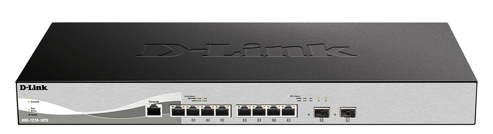 DXS-1210-10TS switch Gestionado L2/L3 10G Ethernet (100/1000/10000) 1U Negro, Plata