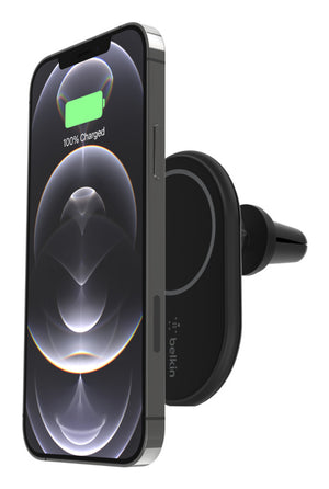 WIC004BTBK cargador de dispositivo móvil Smartphone Negro USB Cargador inalámbrico Auto