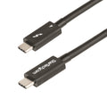 Cable de 0,5m Thunderbolt 4 - 40Gbps - PD 100W - Vídeo 4K/8K - Cable Thunderbolt 4 con Certificación Intel - Compatible con USB4/Thunderbolt 3/USB 3.2/USB Tipo C/DisplayPort