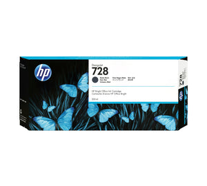Cartucho de tinta DesignJet 728 negro mate de 300 ml