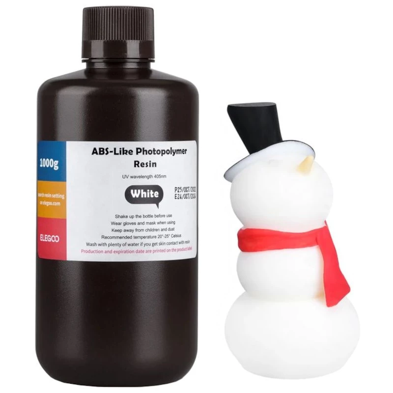 ELEGOO Resina ABS Color Blanco Para Impresoras 3D de Resina LCD - 1KG