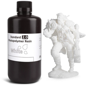 ELEGOO Resina Estándar v2.0 Color Blanco Para Impresoras 3D de Resina LCD - 1KG