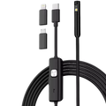 Endoscopio 8mm Dual Lens (Lightning/USB-C/MicroUSB) – Hard Cable – 3.5 m
