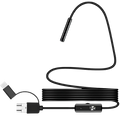Endoscopio Digital 8mm Gran angular 1080p (USB-A/MicroUSB/Type-C) –Cable flexible – 3.5 m