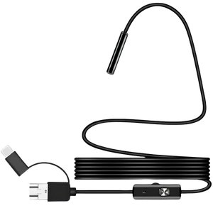Endoscopio Digital 8mm Gran angular 1080p (USB-A/MicroUSB/Type-C) –Cable flexible – 3.5 m