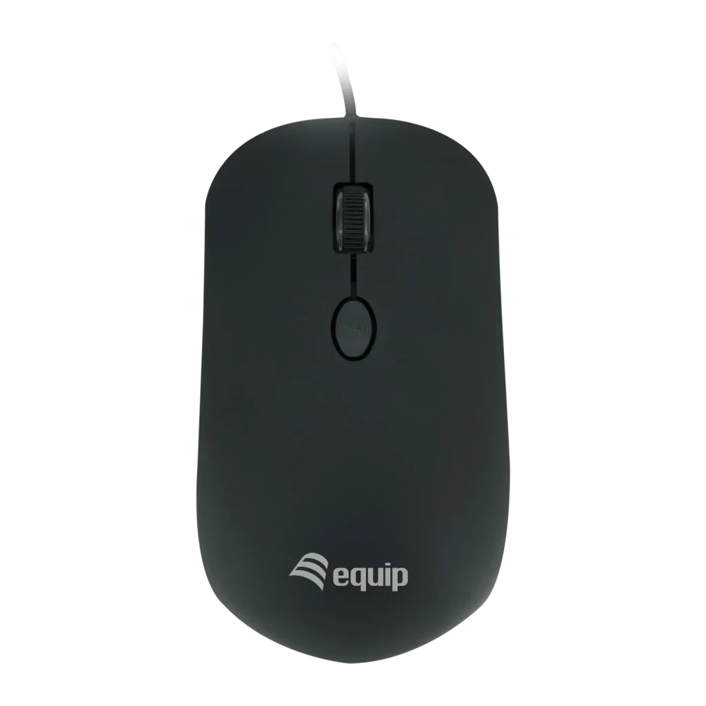 Equip Negro Cable USB 245114 1600 DPI 3 botones Ratón