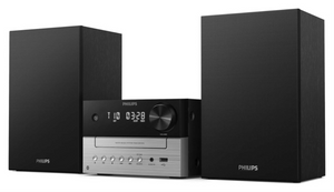Philips TAM3205M2 sistema de audio para el hogar Microcadena de música para uso doméstico 20 W Negro, Plata