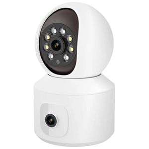 Camara de seguridad IP Escam QF010 2MP+2MP Visión Nocturna a Color Paneo Wifi Blanco