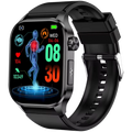 ET580 Smartwatch 2.04" AMOLED 10 días IP67 Negro Correa de Silicona