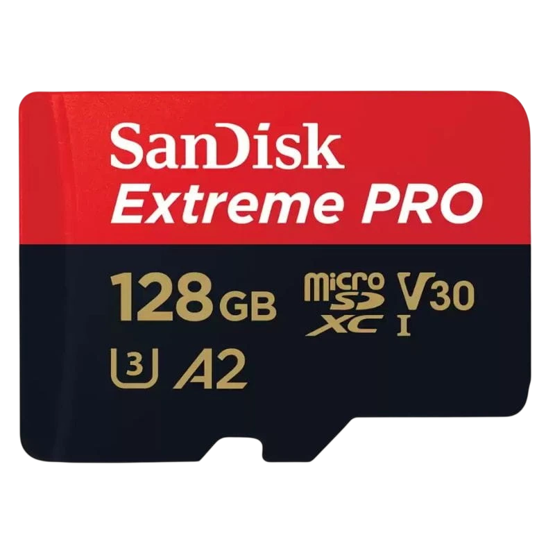 SanDisk Extreme PRO UHS-I 128 GB U3 V30 A2 SDXC Negro / Rojo