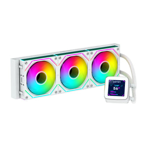 Oceanic LCD 360 ARGB Procesador Sistema de refrigeración líquida todo en uno 12 cm Blanco 1 pieza(s)